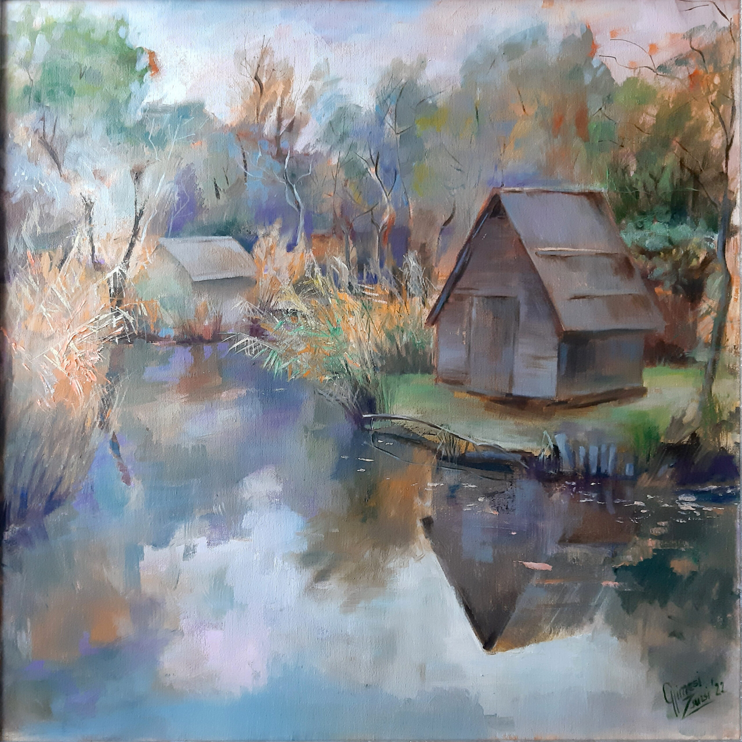 Lake Fairy Tale
60x60 cm, oil/canvas